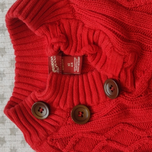 Soft, Ribbed, Bright Red Sweater - FREE with Purchase - Picture 2 of 5